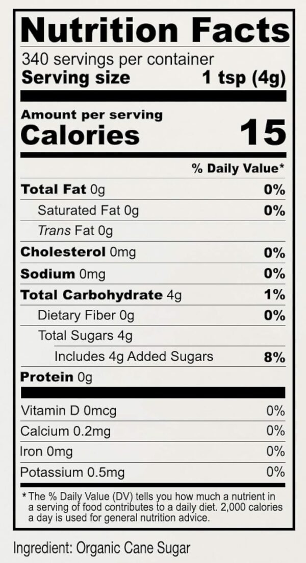 Organic Granulated Cane Sugar - Image 3