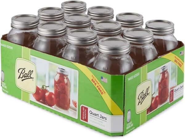 Quart Canning Jars- 12 pack